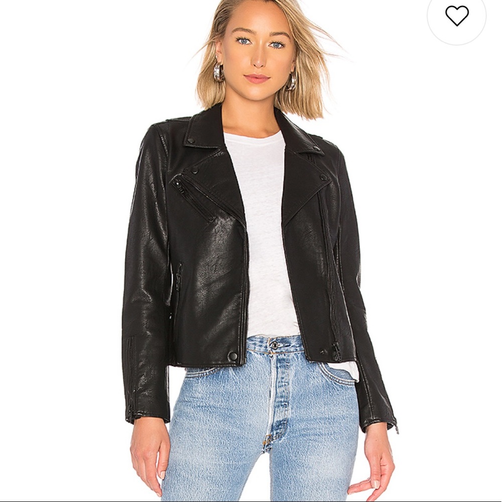 BLANKNYC Faux Leather Moto Jacket